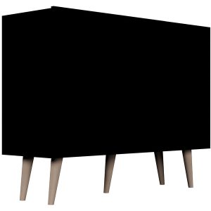 Szafka Toronto 120 cm trzydrzwiowa czarna 102403