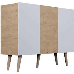Szafka Toronto 120 cm trzydrzwiowa dąb artisan/biały 102405