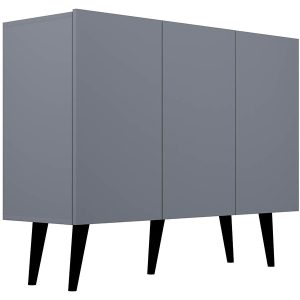 Szafka Toronto 120 cm trzydrzwiowa szara chinchilla 102407