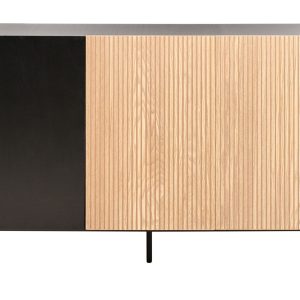 Szafka trzydrzwiowa MDF czarna 624919