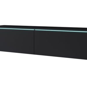 Szafka TV DONNA 140 czarny grafit z oświetleniem LED 329755 Szafka TV DONNA 140 czarny grafit z oświetleniem LED 329755