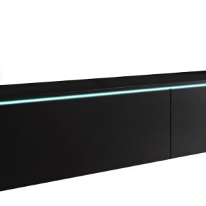 Szafka TV DONNA 180 czarny grafit z oświetleniem LED 355063 Szafka TV DONNA 180 czarny grafit z oświetleniem LED 355063