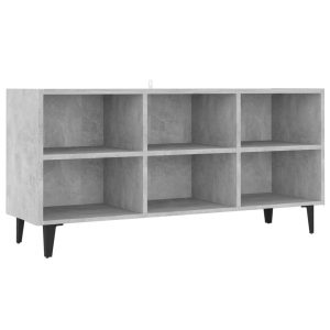 Szafka TV metalowe nóżki szarość betonu 103.5x30x50 cm 867916 Szafka TV metalowe nóżki szarość betonu 103.5x30x50 cm 867916