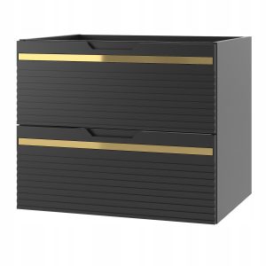 Szafka VESPER 60 cm czarny mat frezowany front nowoczesna 791370