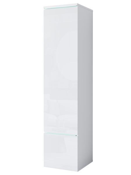 Szafka VEVE 01 z oświetleniem LED/biały/biały połysk 1051218