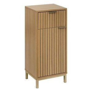 SZAFKA wąska Tasso naturalna z płyty MDF Z SZUFLADĄ 510418 SZAFKA wąska Tasso naturalna z płyty MDF Z SZUFLADĄ 510418