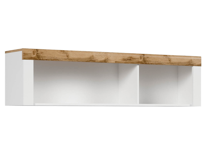Szafka wisząca Holten 156 cm otwarta biała 36721