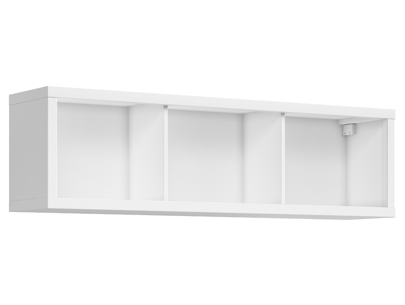 Szafka wisząca Kaspian 143 cm otwarta biała 31033