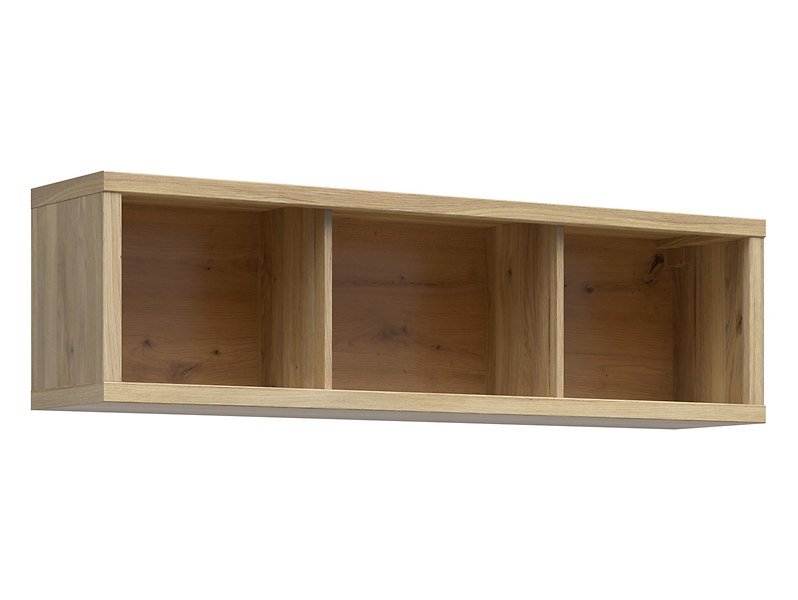 Szafka wisząca Kaspian 143 cm otwarta dąb mauvella 1064883