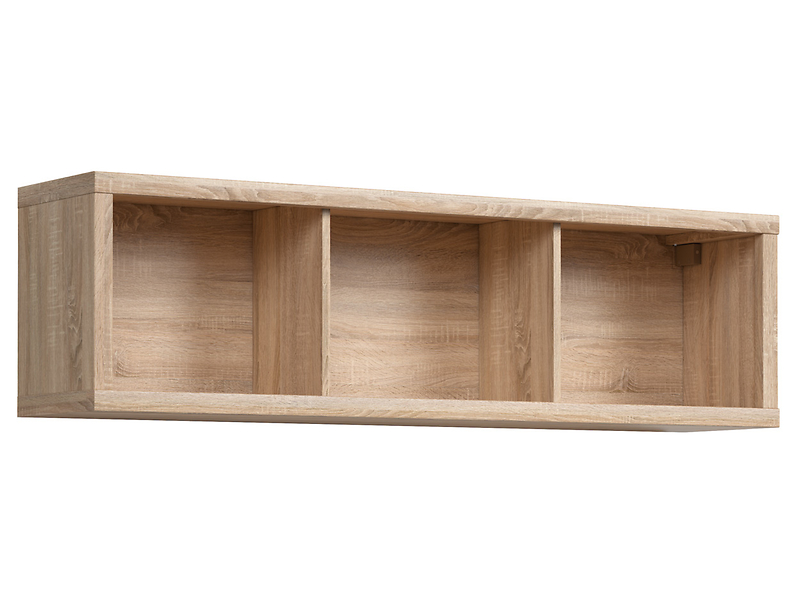 Szafka wisząca Kaspian 143 cm otwarta dąb sonoma 9943