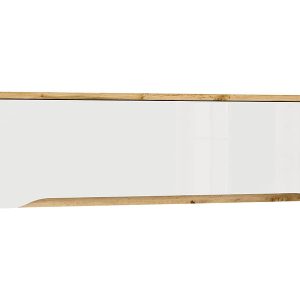 Szafka wisząca Nuis 135 cm otwarta dąb wotan/biały połysk 42581 Szafka wisząca Nuis 135 cm otwarta dąb wotan/biały połysk 42581