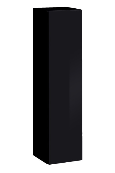 Szafka wisząca pionowa czarny połysk SWITCH 120 cm 937718