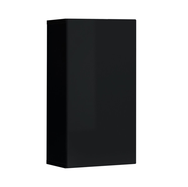 Szafka wisząca pionowa czarny połysk SWITCH 60 cm 937719