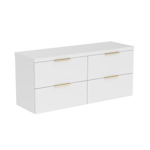 Szafka Wisząca Pod Umywalke Umywalkowa Paula Biała 150Cm 398160 Szafka Wisząca Pod Umywalke Umywalkowa Paula Biała 150Cm 398160