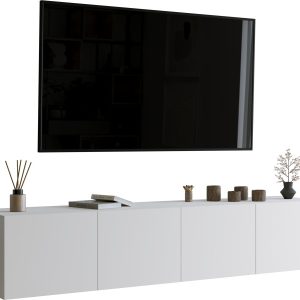 Szafka wisząca RTV 200 cm LORI biały 992484 Szafka wisząca RTV 200 cm LORI biały 992484