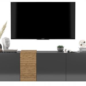 Szafka wisząca RTV Loft Industrialna połysk 160cm 58113 Szafka wisząca RTV Loft Industrialna połysk 160cm 58113