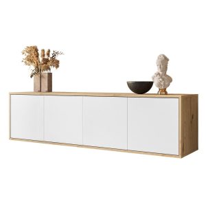 Szafka wisząca RTV SANAYI dąb artisan / biały mat 96749 Szafka wisząca RTV SANAYI dąb artisan / biały mat 96749