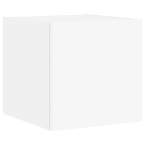 Szafka Wisząca RTV Stolik Półka Szafka Ścienna Biała LED 30.5x35x30 cm 763356 Szafka Wisząca RTV Stolik Półka Szafka Ścienna Biała LED 30.5x35x30 cm 763356