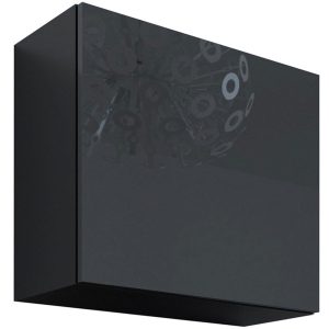 Szafka wisząca VEGA KWADRAT VG10D czarny / czarny połysk 233927 Szafka wisząca VEGA KWADRAT VG10D czarny / czarny połysk 233927