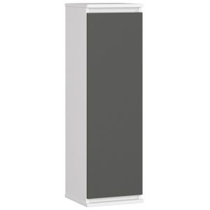 Szafka wisząca W30 Biała, Grafit Szary 30x30x99 cm 608770 Szafka wisząca W30 Biała, Grafit Szary 30x30x99 cm 608770