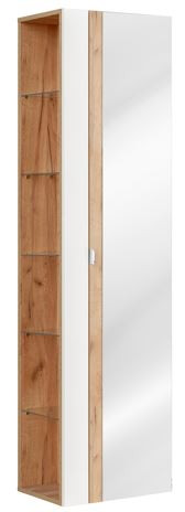 Szafka wysoka z lustrem 170 cm CAPRI WHITE 120723