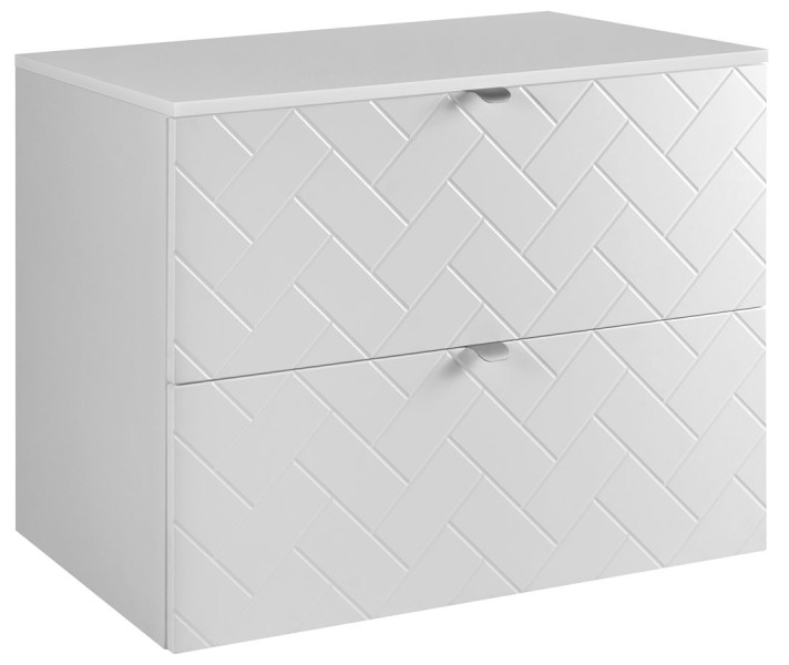Szafka z 2 szufladami pod umywalkę 80 cm - Avax 390600