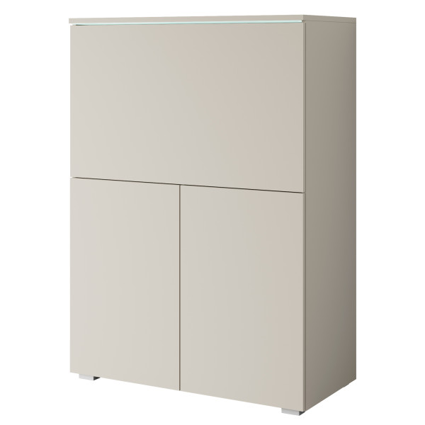 Szafka z funkcją biurka VEVE OFFICE 90 z LED/kaszmirowy beż 1048438