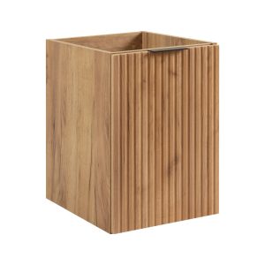 Szafka z koszem na pranie, dąb Craft, 40 x 57 x 46 cm, czarne uchwyty 1092287 Szafka z koszem na pranie, dąb Craft, 40 x 57 x 46 cm, czarne uchwyty 1092287