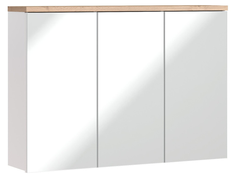 Szafka z lustrem 100 cm Bali Biały 126471