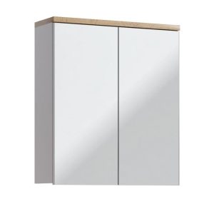 Szafka z lustrem 60 cm Bali Biały 126518 Szafka z lustrem 60 cm Bali Biały 126518
