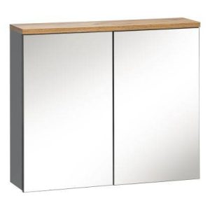 Szafka z lustrem 60 cm Bali szary 126554 Szafka z lustrem 60 cm Bali szary 126554
