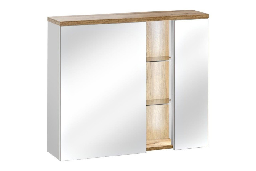 Szafka z lustrem 80 cm Bahama White 176860