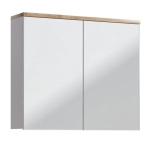 Szafka z lustrem 80 cm Bali Biały 126565 Szafka z lustrem 80 cm Bali Biały 126565