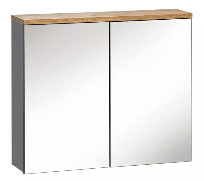 Szafka z lustrem grafit 80 cm - Maeno 692659