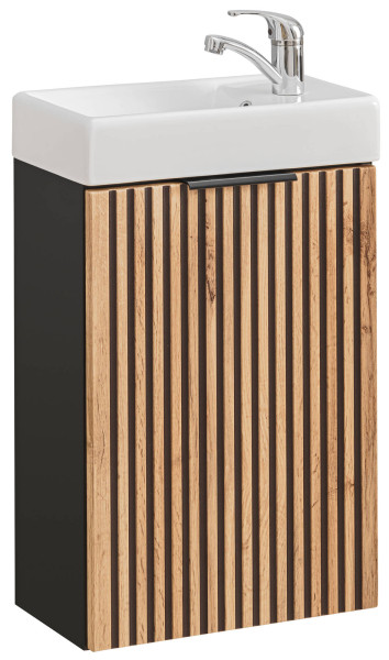 Szafka z umywalką 40 cm Xilo Black Wotan 234610