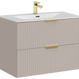 Szafka Z UMYWALKĄ 80 cm RYFLE Wisząca SZUFLADY ADEL KASZMIR 270696 Szafka Z UMYWALKĄ 80 cm RYFLE Wisząca SZUFLADY ADEL KASZMIR 270696