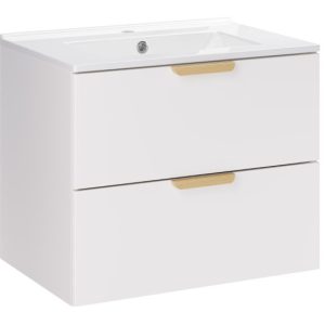 Szafka z Umywalką Aster White 60cm z Umywalką Meblową Lava 979187 Szafka z Umywalką Aster White 60cm z Umywalką Meblową Lava 979187