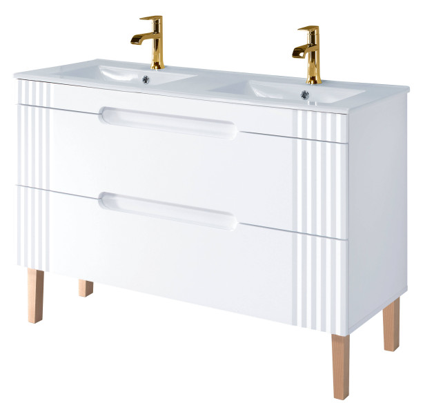 Szafka z Umywalką Fiji White 120 cm z Umywalką 979160