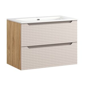 Szafka z Umywalką Luxor Beige 80cm z Umywalką Meblową Sky 979184 Szafka z Umywalką Luxor Beige 80cm z Umywalką Meblową Sky 979184