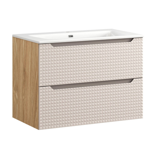 Szafka z Umywalką Luxor Beige 80cm z Umywalką Meblową Sky 979184