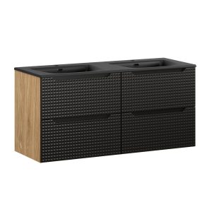 Szafka z Umywalką Luxor Black 120cm z Umywalką Meblową Sky 979210 Szafka z Umywalką Luxor Black 120cm z Umywalką Meblową Sky 979210