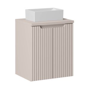Szafka z Umywalką Nova Cashmere 50cm z Blatem i Umywalką Nablatową Gaja 979250
