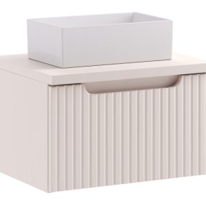 Szafka z Umywalką Nova Cashmere 50cm z Blatem i Umywalką Nablatową Gaja 979208