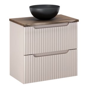 Szafka z Umywalką Nova Cashmere 60cm z Blatem i Umywalką Nablatową Domi 979199