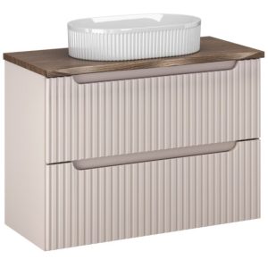 Szafka z Umywalką Nova Cashmere 80cm z Blatem i Umywalką Nablatową Beyond 979171