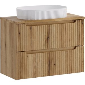 Szafka z Umywalką Nova Coast Evoke 80cm z Blatem i Umywalką Nablatową 979175 Szafka z Umywalką Nova Coast Evoke 80cm z Blatem i Umywalką Nablatową 979175
