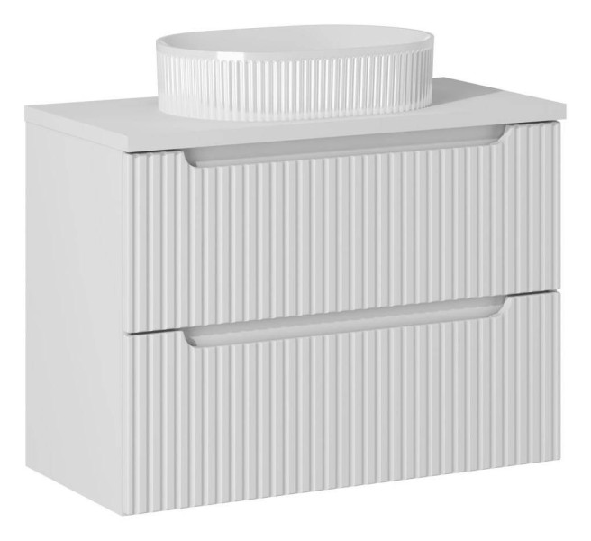 Szafka z Umywalką Nova White 80 cm z Umywalką Nablatową 979217