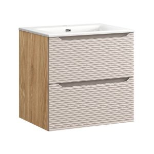 Szafka z Umywalką Ocean Beige 60cm z Umywalką Meblową Sky 979140