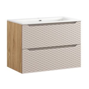 Szafka z Umywalką Ocean Beige 80cm z Umywalką Meblową Sky 979256