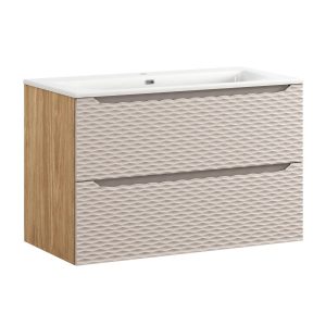 Szafka z Umywalką Ocean Beige 90cm z Umywalką Meblową Sky 979212